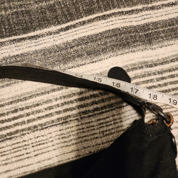 Retro Wool GAP shoulder bag - fully lined purse,  black & tan - Picture 9 of 9